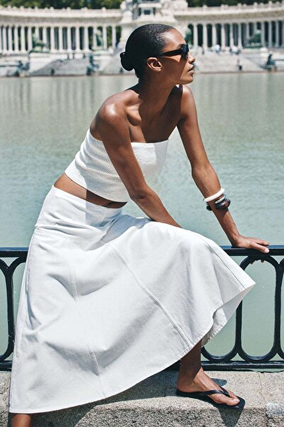 H&M A-line denim skirt