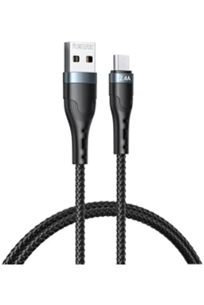 Remax MicroUSB charging and data transfer cable USB to Micro USB 2.4 A 1 m - Black