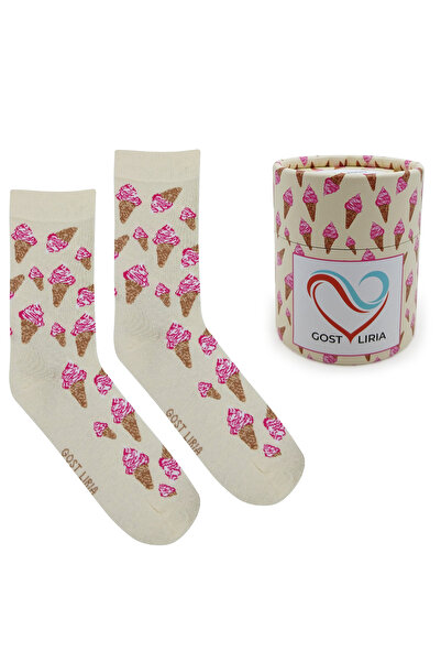 GOST LİRİA جوارب آيس كريم – جوارب منقوشة للجنسين