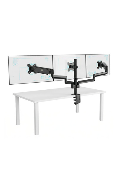 NPO STD48036E Airgrip 17-27 بوصة مريح 360 درجة ° حامل شاشة VESA ثلاثي الأذرع مع ممتص الصدمات