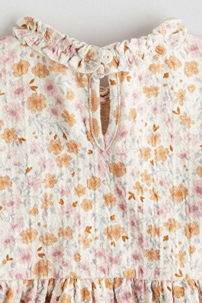 H&M Frill-trimmed jacquard-jersey dress