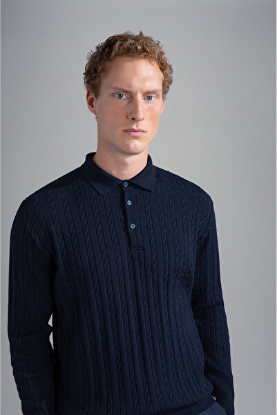 PAUL&SHARK MEN'S WOOLLEN POLO SHIRT