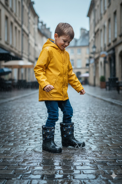 Deniz Terlik Unisex Children's Warm Lined Waterproof Snow and Rain Boots |   Rain Boots |