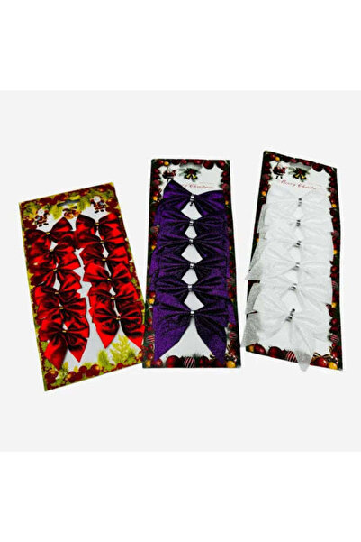 Sofia Store Set 12 fundite decorative pentru Craciun, diverse culori, 23×12cm