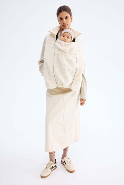 H&M MAMA Before & After Babywearing teddy gilet