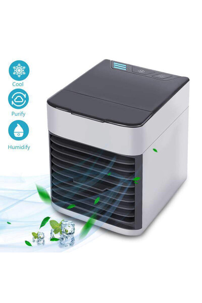 KlaussTech Desk Fan, 10 W, 3 Speeds, Ambient LED Light, Length 150 mm, Coverage Area 2 m²