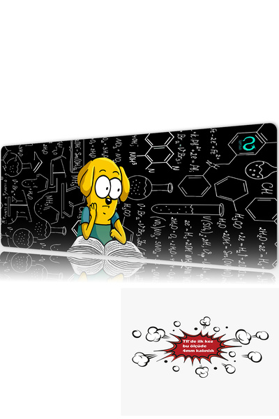 urzuva Chemical Confusion 90x40 4MM Kalınlık Premium Gaming oyuncu mousepad, ...