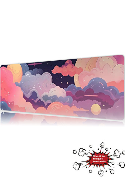 urzuva Dreamscape Sky 90x40 4MM Kalınlık Premium Gaming oyuncu mousepad, Anti...