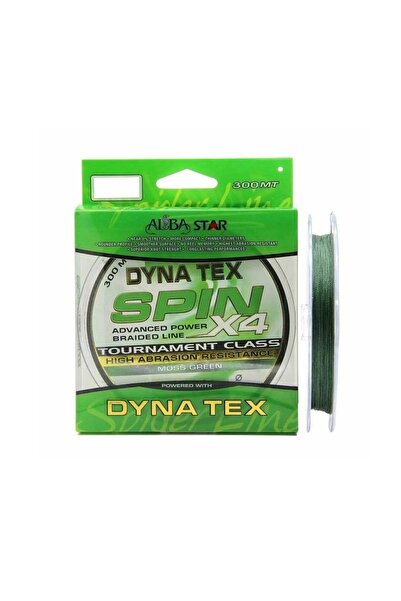 Albastar خيط صيد دينا تكس سبين 4x أخضر - 0.14 مم - 300 متر - 5.45 كجم