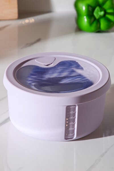 Le murano Pastel Air-Tight Round Silicone Storage Container 600 ml | Purple