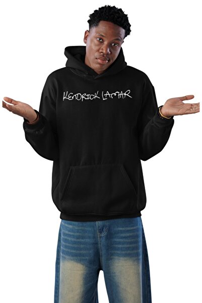 Fuddy Moda Unisex Kendrick Lamar Back Printed Hooded Sweatshirt, Oversized Rapper Themed Hoodie