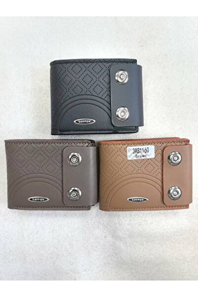 SAVFOX A luxurious leather wallet with an elegant pattern and a classic metal clasp 💼