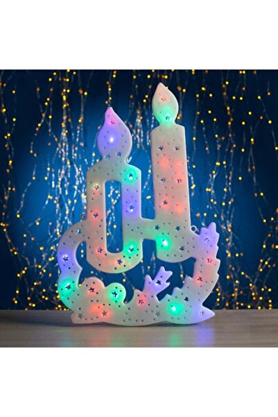 Sofia Store Decoratiune de Craciun, Lumanari, Multicolor, LED, 40X32CM