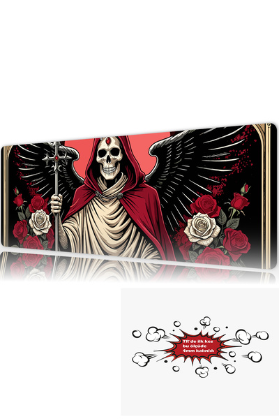 urzuva Saint of Shadows 90x40 4MM Kalınlık Premium Gaming oyuncu mousepad, An...