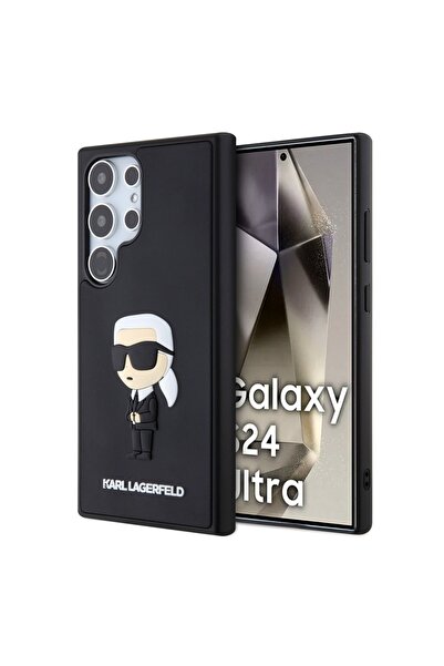 Karl Lagerfeld Carcasă pentru Samsung Galaxy S24 Ultra, Design 3D, Negru