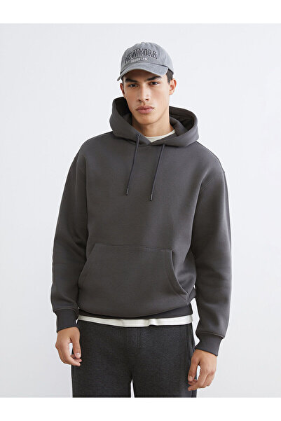 LC Waikiki Peak New Season Kangaroo Pocket Men's Thick Hoodie