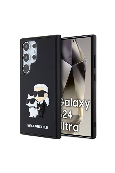 Karl Lagerfeld Carcasă pentru Samsung Galaxy S24 Ultra, Design 3D, Negru