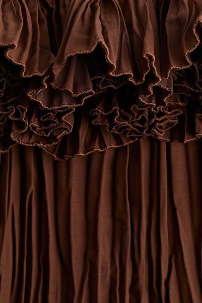 H&M Pleated off-the-shoulder dress