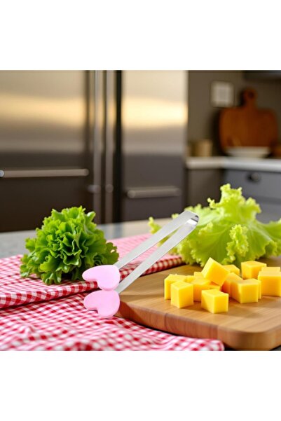 Arura Global Sevimli Kalpli Silikon Maşa – Paslanmaz Çelik, Isıya Dayanıklı, ...