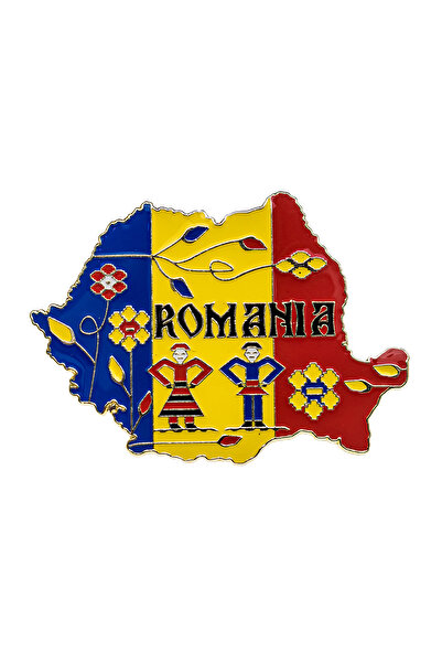 Magnetella Magnet de frigider Romania, tricolor, MB053