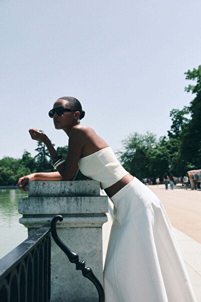 H&M A-line denim skirt