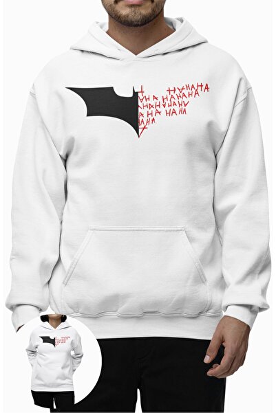 Fuddy Moda Φούτερ με κουκούλα με στάμπα Batman και Joker, Unisex φούτερ με κο...