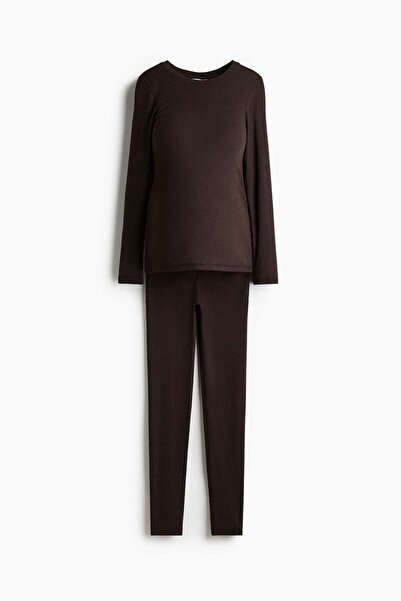 H&M MAMA 2-piece ribbed set