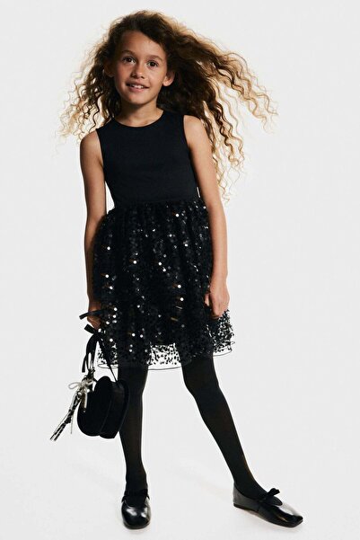 H&M Sequined-skirt dress