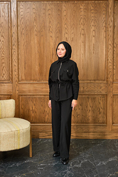 LOCCO Women's Zippered Double Suit Black