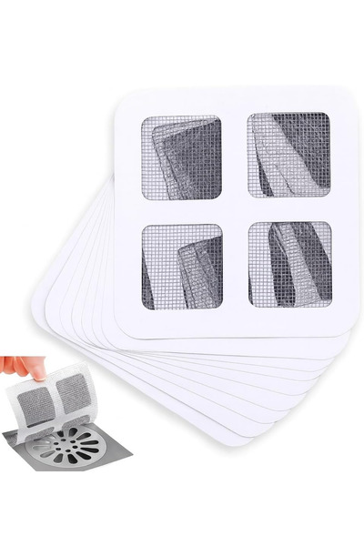 grimorlife 10 Pieces Bathroom Drain Strainer Hair Catcher Strainer Bath Shower Drain Anti-Clogging Strainer