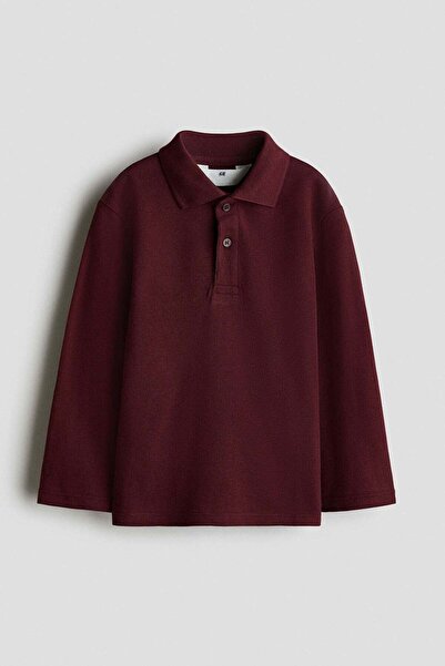 H&M Long-sleeved cotton polo shirt