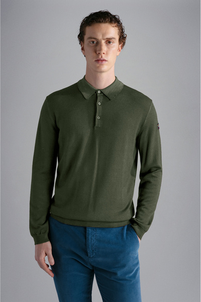 PAUL&SHARK MEN'S WOOLLEN POLO SHIRT