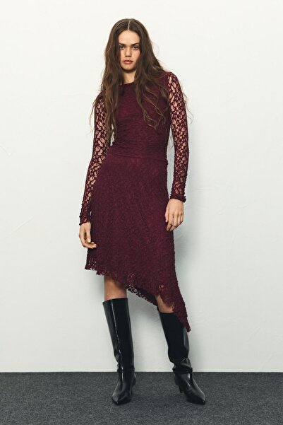 Pull & Bear Lace midi dress