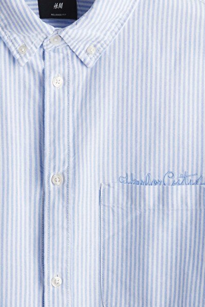 H&M قميص أكسفورد فضفاض