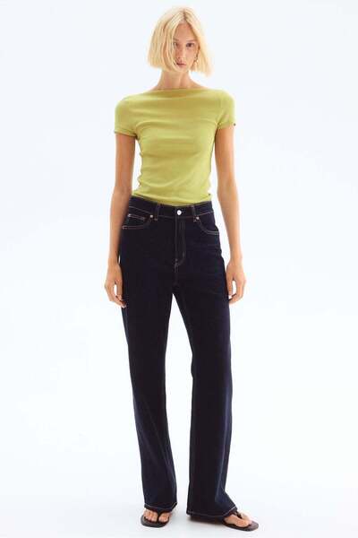 H&M Ribbed boat-neck top