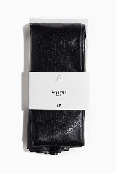 H&M Crocodile-patterned leggings