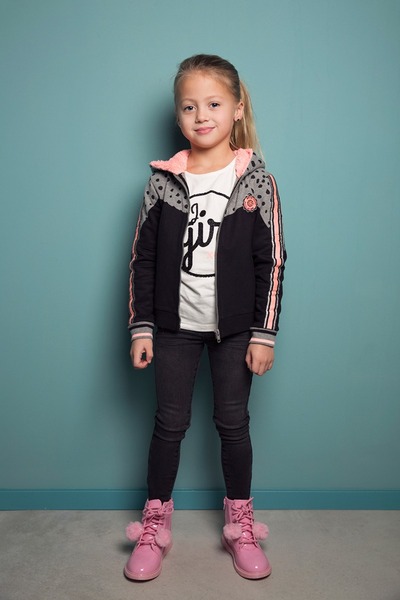 DJ Dutchjeans Hanorac cu buline pentru fetite DjDutchjeans