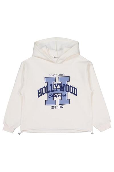 Civil Girls Холивудска блуза с принт за 10-13 години - Екру 12-13 години