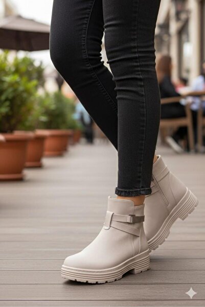 fort 1186 Comfortable Warm Lining Non-Slip Sole Zippered Women's Boots