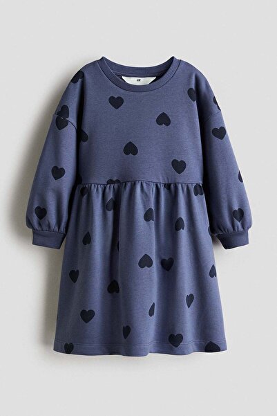 H&M فستان سويت شيرت كبير الحجم