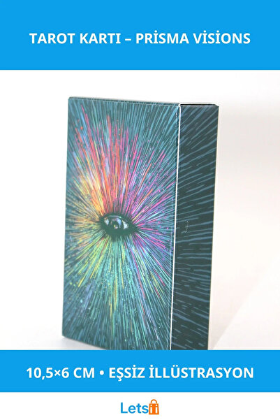 Letsii بطاقة التارو الفنية الحديثة من بريزما فيجنز مقاس 10.5×6 سم
