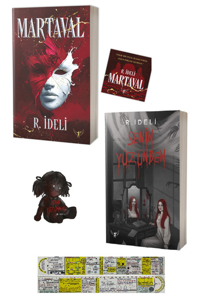 Artemis Yayınları Martaval + Senin Yüzünden 2 Kitap Set R. İdeli + Mat. Cetvel