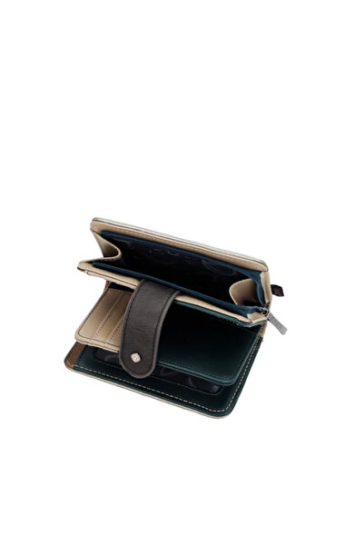 Anekke Medium RFID Wallet with Zipper and Flap (Real Collection)