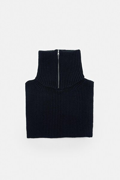 Pull & Bear Fermuarlı örgü yaka