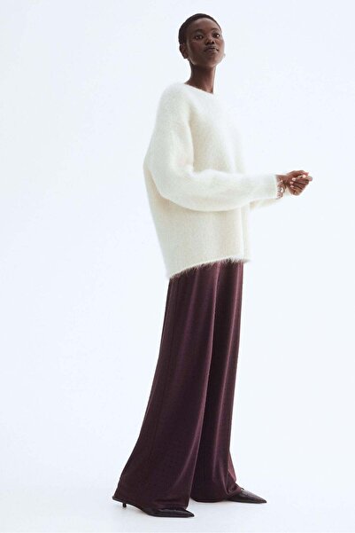 H&M Rhinestone-embellished jersey trousers