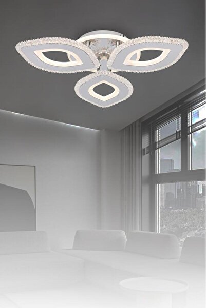 Eray Aydınlatma T008-3 Krom Kumandalı Led Avize