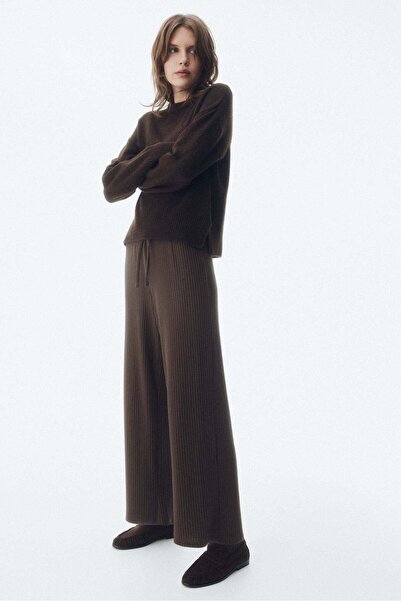 H&M Wide rib-knit trousers