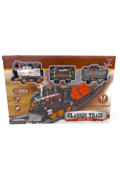 Classic Train Tren marfar NN, 11 piese, Multicolor