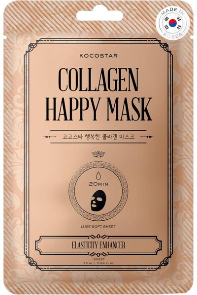 Kocostar قناع هابي ماسك (قطعة واحدة، كولاجين) - جميع الأنواع