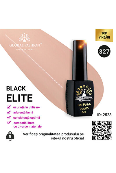 global fashion Set de 4 unități: Oja semipermanenta Black Elite, 8 ml, 327